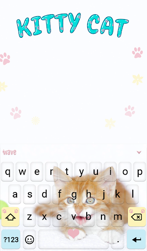 Kitty Cat Animated Keyboard + Live Wallpaper Screenshot 1