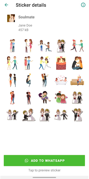 Cute Couple Stickers Screenshot 2