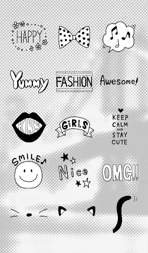 Stamp: Black & White Stylish Screenshot 1