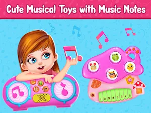 Pink Princess Musical Band - Music Games for Girls Screenshot 3