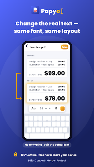Papyo: PDF Editor, Fill & Sign Screenshot 0