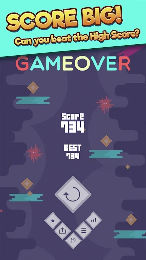 Mr Cubed: Endless Cube Tap Hop Bouncer Screenshot 2