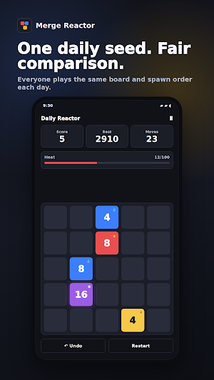 Merge Reactor: 2048 Puzzle Screenshot 0