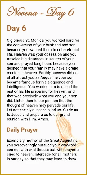 Saint Monica Devotion Screenshot 2