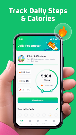 Walk Tracker: Daily Step Count Screenshot 0
