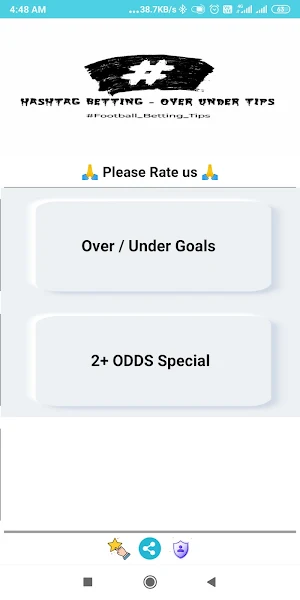 Hashtag Betting Over Under Tip Screenshot 1