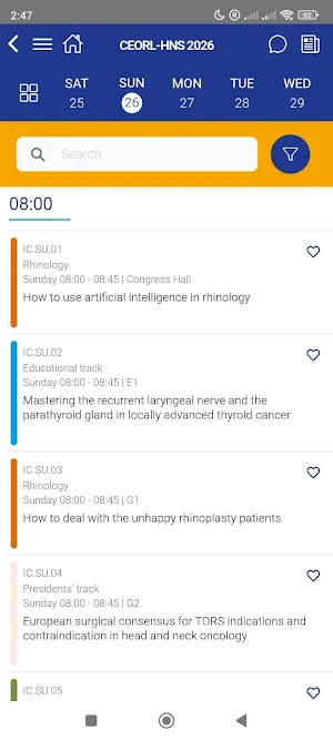 Congress of European ORL-HNS Screenshot 0