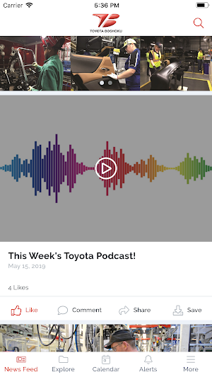 Toyota Boshoku App Screenshot 1