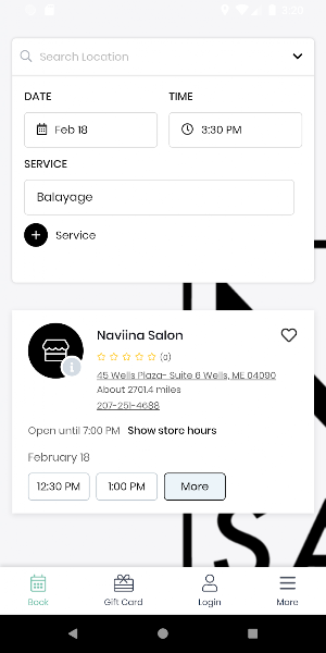 Naviina Salon & Day Spa Screenshot 1