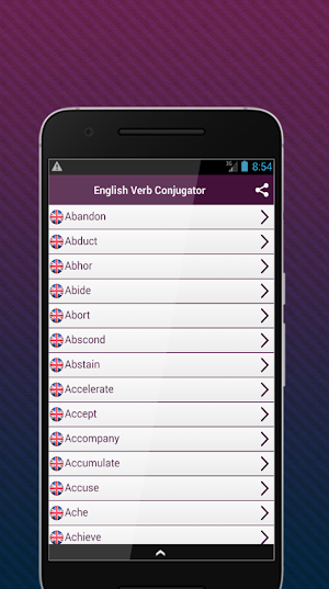 English Verb Conjugator Screenshot 1