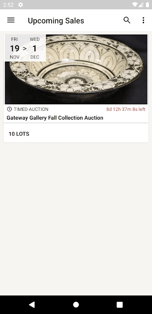 Gateway Gallery Auction Screenshot 0