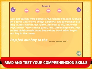 Reading Comprehension Kids App Screenshot 3