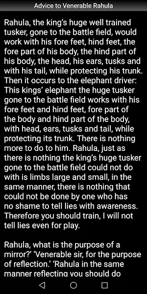 Advice to Venerable Rahula screenshot 3