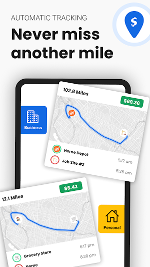 Automatic Mileage Tracker App Screenshot 3