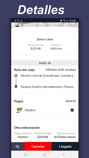 te llevo driver Screenshot 2