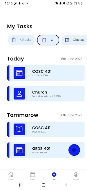 BUSA App Screenshot 1