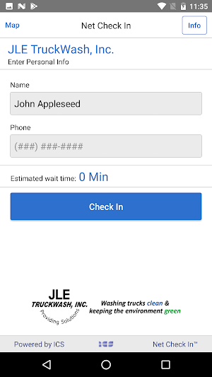 Net Check In - JLE TruckWash Screenshot 1