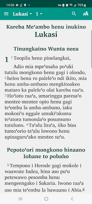 The Gospel of Luke in Tambee Screenshot 0