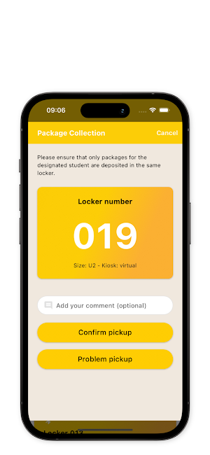 TZ Package Lockers Screenshot 2