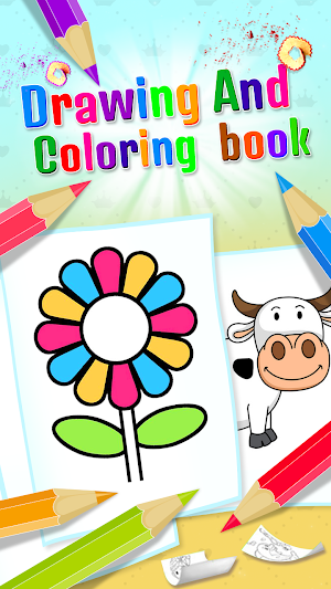Drawing and Coloring Book Game Screenshot 0