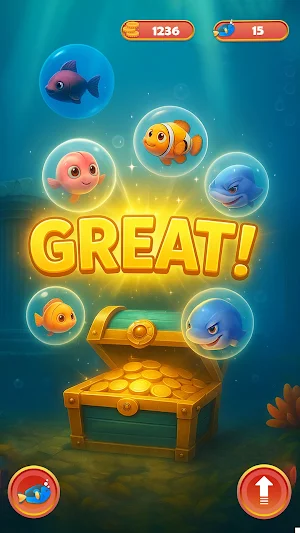 Merge Fish Mania: Ocean Puzzle Screenshot 1
