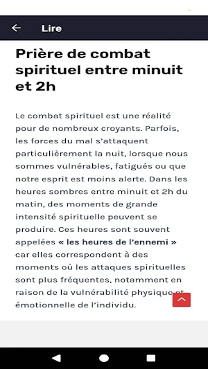 Prière Combat Spirituel Screenshot 0