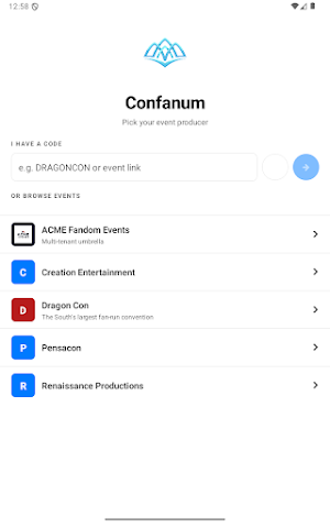 Confanum Events Screenshot 3
