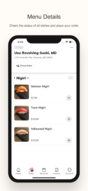 UZU Revolving Sushi Screenshot 1