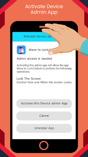 Wave to Lock/Unlock Screen Screenshot 2