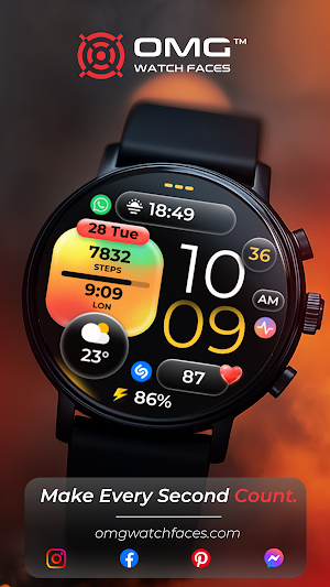 OMG 98 Digital Watch Face Screenshot 2