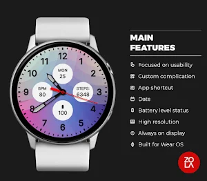 Blue Pink Elegant Watch Face Screenshot 1