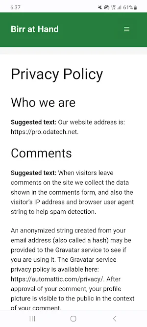 Birr at Hand Screenshot 0