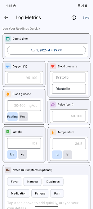 MyVitals Screenshot 2