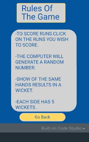 Hand Cricket Game Screenshot 3