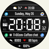 DADAM75 Digital Watch Face