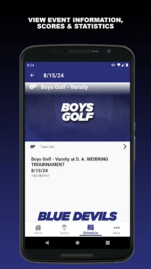 Quincy Blue Devil Athletics Screenshot 2