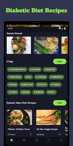 Diabetic Recipes: Best Diabetes Recipes App Free Screenshot 1