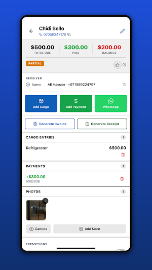 Cargo Logbook Screenshot 3