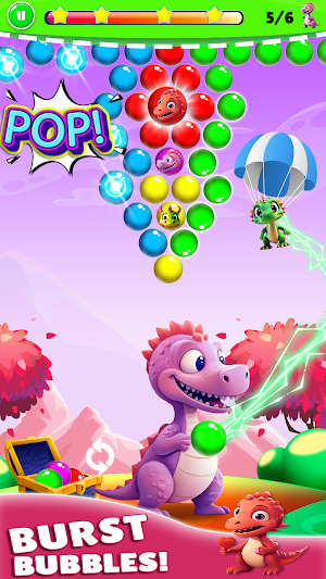 Dinos Rescue : Aim Bubbles Pop Screenshot 2