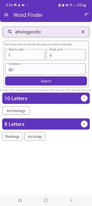 Word Finder Screenshot 3
