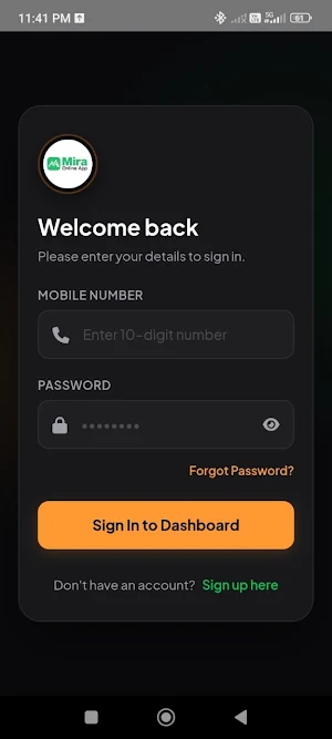 Mira Online App Screenshot 1