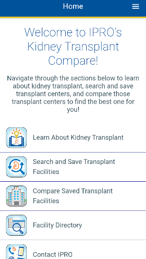 Kidney Transplant Compare Screenshot 0