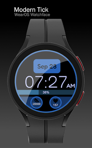 Modern Tick: Wear OS Screenshot 0