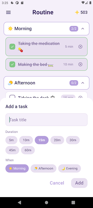 Spark: ADHD Routine Planner Screenshot 1