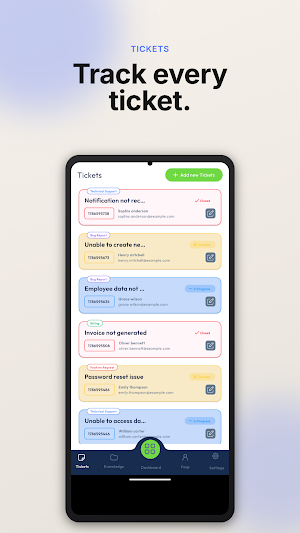 Uniops Support Ticket Screenshot 1