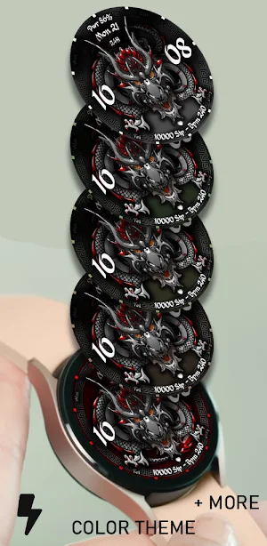 Dragon Fire Watch Face 007 Screenshot 3