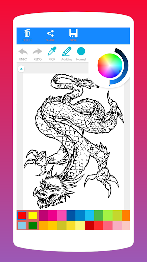 Legendary Dragon Coloring Book Screenshot 3