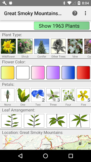 Great Smoky Mountains Wildflowers Screenshot 0