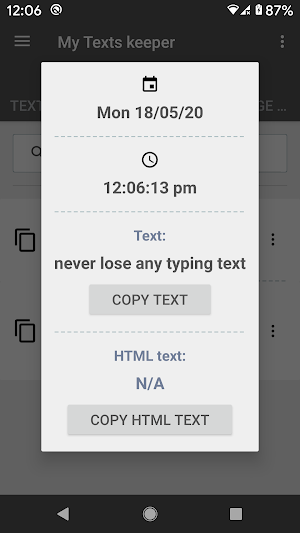 Typing Saver : Key Logger Screenshot 3