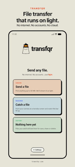 QR File Transfer Screenshot 0